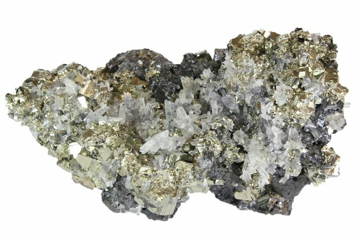 Pyrite, Sphalerite & Quartz Crystal Association - Peru #138161